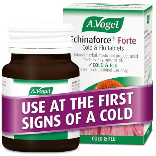 A.Vogel Echinaforce Forte Cold & Flu Tablets 1200mg | Use at First Signs of a Cold | High Strength Echinacea | 40 Tablets