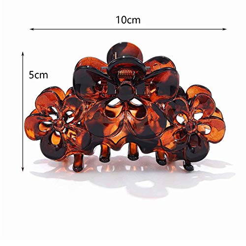 Pinces à cheveux noires contre les mèches rebelles style fleur