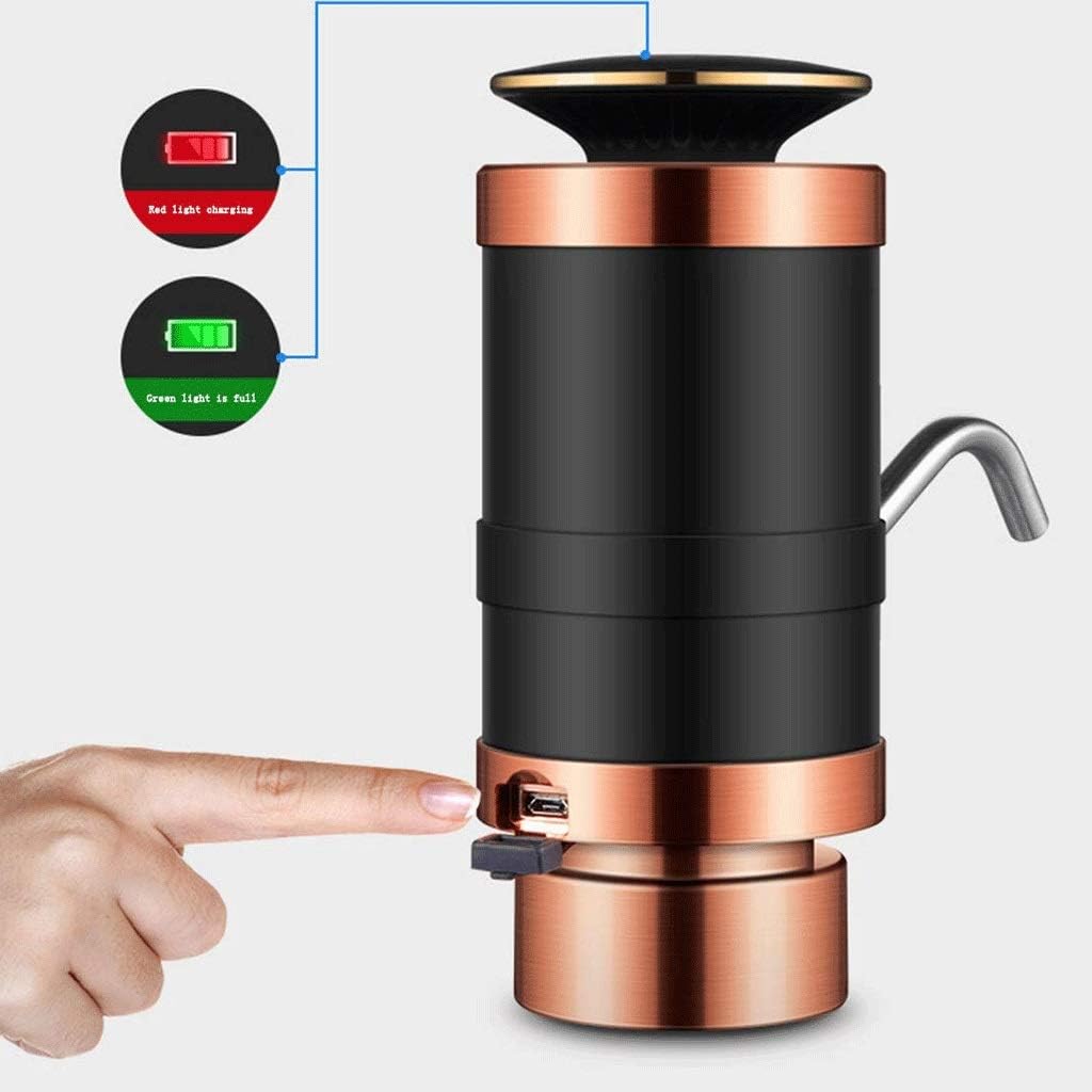 Drinking Water Pump, Charging Automatic Bottle Universal Electric Dispenser, Waterproof LED Button