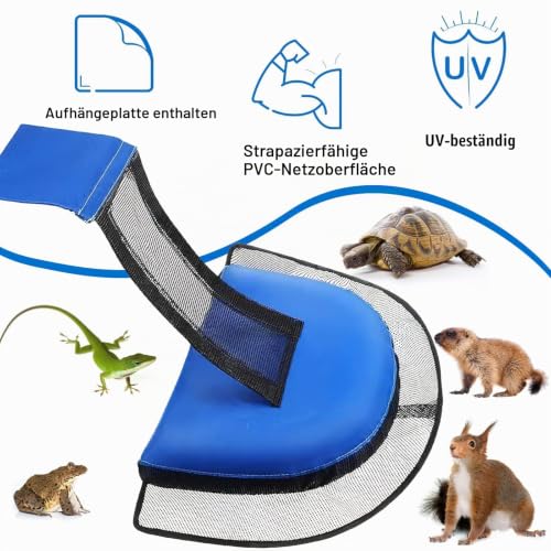 dellyy Ausstiegshilfe Pool für Tiere, Pool Ausstiegshilfe Tiere, Schwimmende Rampe Rettungen, Tierrampe Kleintier Swimming Fluchtrampe(1 Stück)
