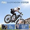FREESKY Electric Bike for Adults 1500W, 35+MPH Full Suspension Mountain Ebike, 48V 23Ah Long Range Battery Adult Electric Bicycle, 26" Fat Tire Electric Mountain Bike, 7 Speed Hydraulic Disc Brakes #3