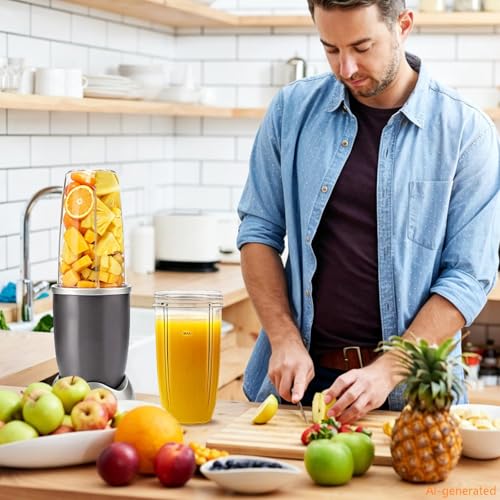 Image of Pure Realm 2 Pack 32oz Replacement Cups for NutriBullet 600W & 900W High-Speed Blender Systems, Large Leak-Proof Mixing Mugs,Dishwasher Safe, Compatible with nutribullet replacement cups,BPA-Free