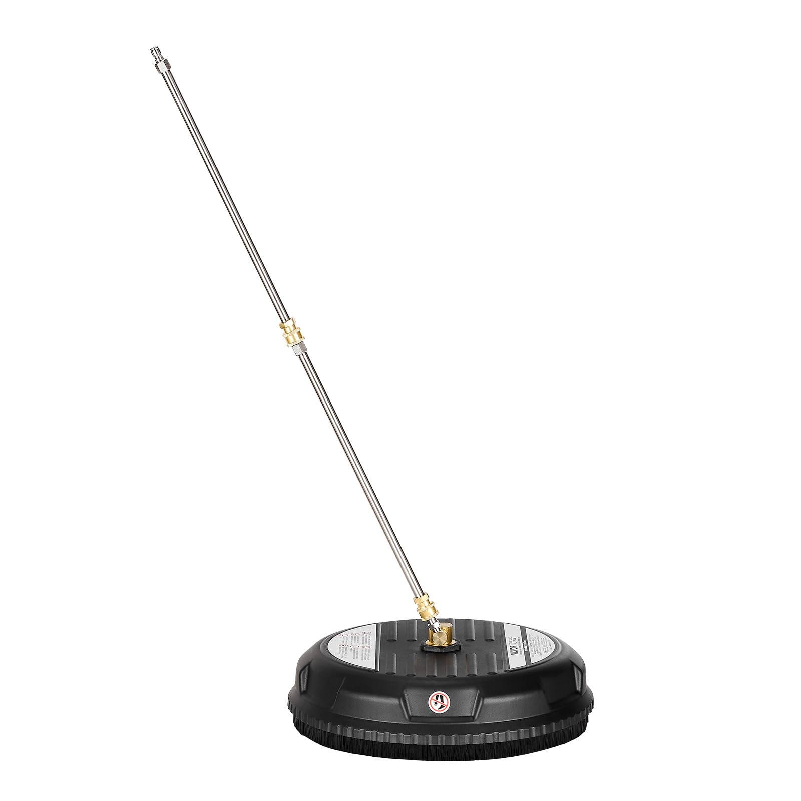 VEVOR 38.1 cm myjka ciśnieniowa do czyszczenia powierzchni, plastikowe nasadki do myjki ciśnieniowej z 4 kółkami, maks. 3000 PSI, szybkozłącze 1/4, 2 dysze natryskowe, 2 przedłużone różdżki na