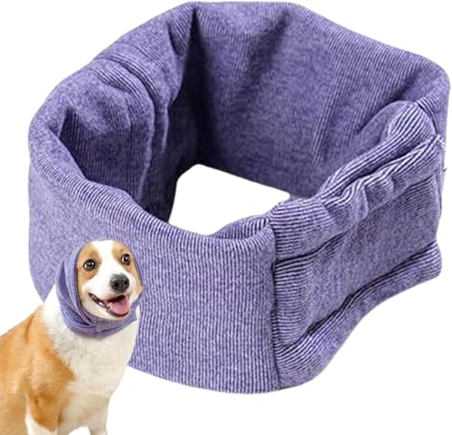 UGYMSIA犬 スヌード ペットスヌード ネックスカーフ 首 耳カバー ネックウォーマー 犬用癒しヘッドカバー 犬の首や耳に暖かく 鎮静ペットイヤーマフ 小型犬 中型犬 大型犬 耳のケア 騒音防止 ストレス解消 不安緩和 落ち着かせ お風呂 乾燥 外出