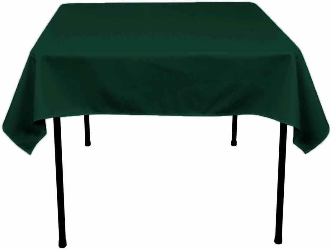 KS LinensPolyester Square Tablecloth 24"x24" (Hunter Green)
