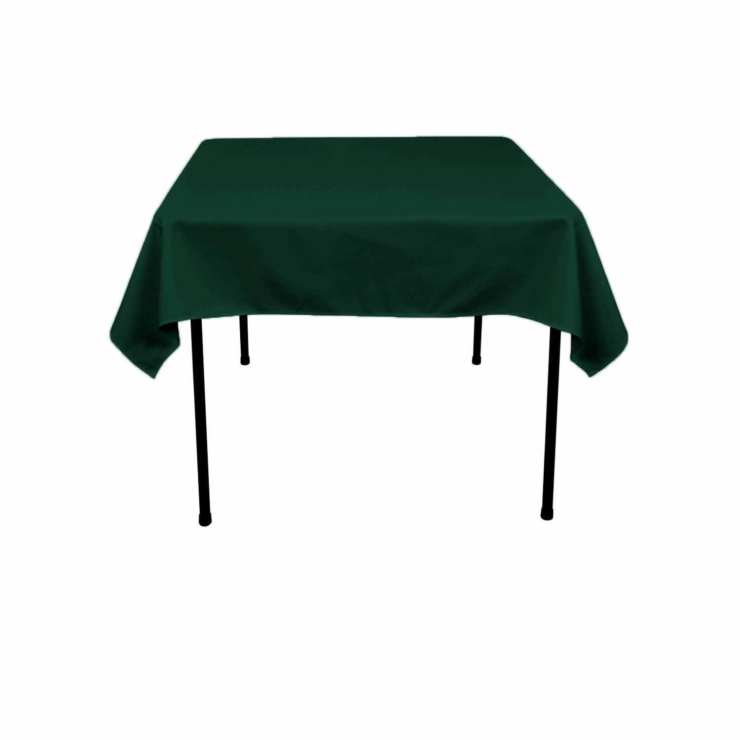 KS LinensPolyester Square Tablecloth 24"x24" (Hunter Green)