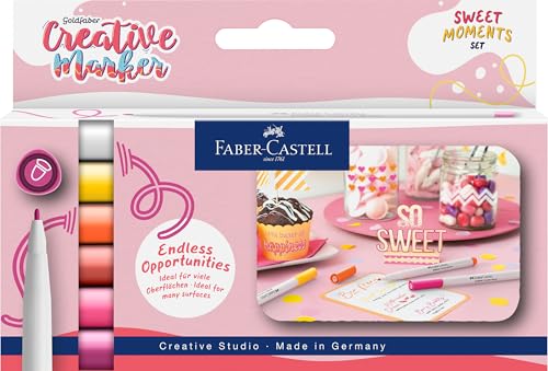 Faber-Castell Goldfaber NGCeBu}[J[Zbg Ehy 1.5mm 6{Zbg Sweet Moments G NGCeBu^O XPb` DIY AbvTCN hG}[J[y ̃NGCeBu