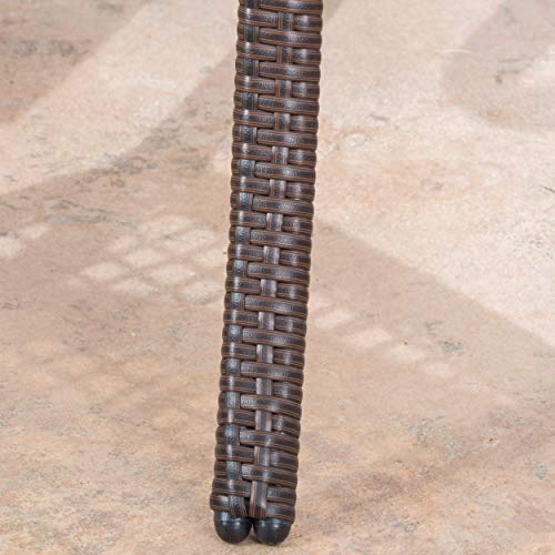 Christopher Knight Home San Pico Wicker Glass Table, Multibrown by Christopher Knight Home - Image 5