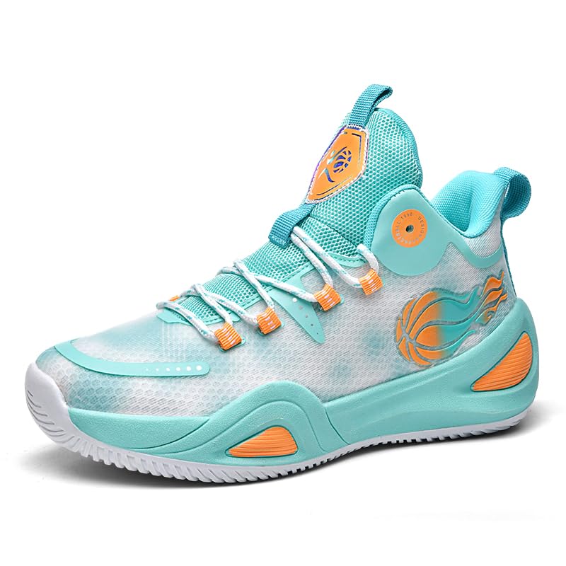 Image of Men's Basketball Shoes Fashionable Breathable Anti Slip Sports Shoes Outdoor Running Fitness Training Shoes
