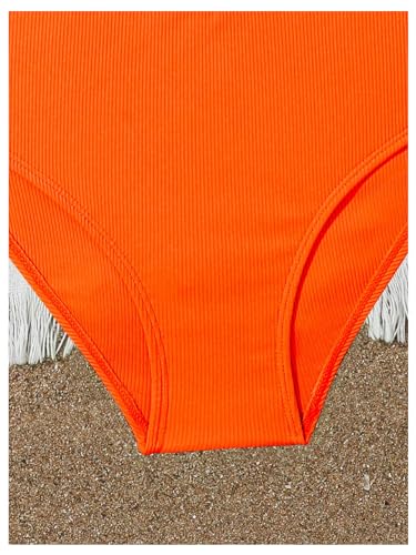 Image of Milumia Girl's 2 Piece Swimsuits Criss Cross Spaghetti Strap Bikini Sets Beachwear Bathing Suit