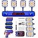 SWEMNED Digital Shooting Targets for Nerf Guns Practice Toy, Upgrade 4 Auto Reset 3 Game Mode Scoring, Ideal Fun Gifts Toys Age 5,6,7,8,9,10,11,12,13+ Year Old Kids/Boys/Girls, SWEMNED-waqP, Blue