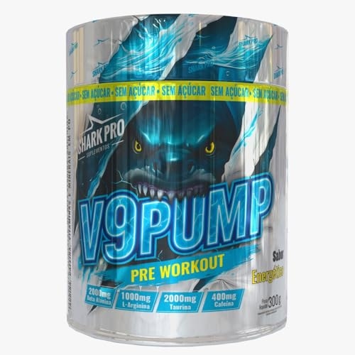 Pré-Treino V9 Pump Pote 300g Shark Pro Energético