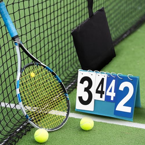 Sonwyoung 1 Pack Over Net Tennis Score Keeper Flip Scoreboards Portable for Volleyball Basketball Coaching Tennis Outdoor (Large Numbers 0-7,Small Numbers 0-5,Blue) by Sonwyoung - Image 5
