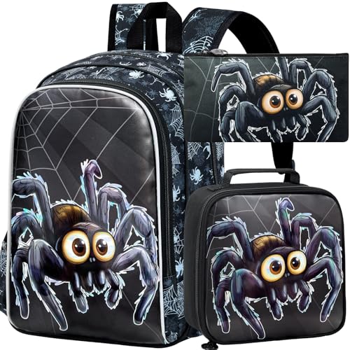 Image of 3PCS Dinosaur Backpack for Boys, 16 Inch Kids Water Resistant Preschool Elementary Kindergarten Bookbags and Lunch Box | Kids