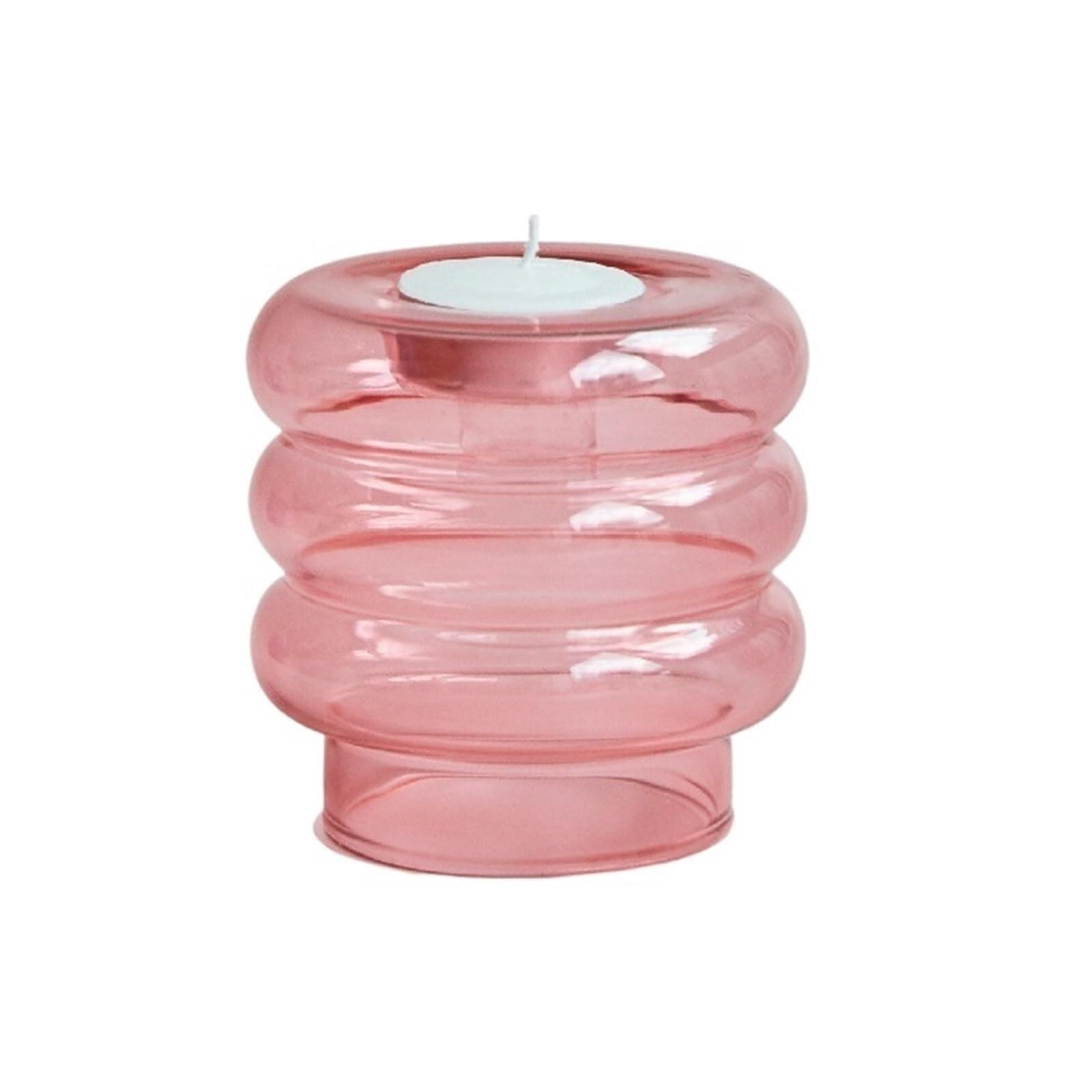 Candle Holders Candlestick Stand Taper Holders Tealight Candles For Home Decor Wedding Decoration Party Vase Table Centerpiece(Pink)