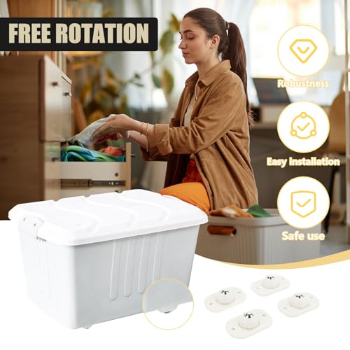 Ruedas Adhesivas, 8 Piezas Ruedas para Electrodomesticos Pequeños, Mini Ruedas Adhesivas Giratorias Rotación de 360, Adecuado para Cajas de Muebles Pequeños, Utensilios de Cocina - imagen 9