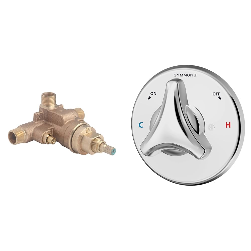 Symmons Temptrol Brass Shower Valve with Origins Polished Chrome