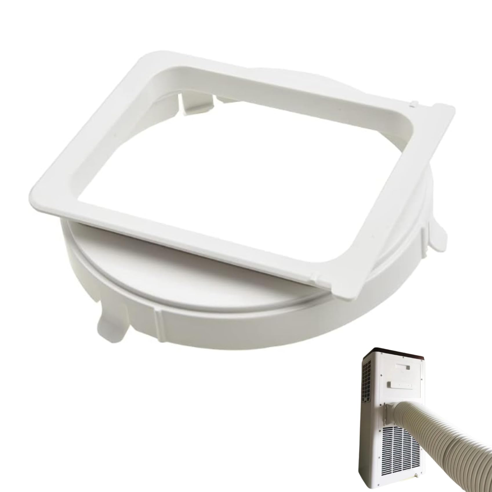Adattatore Per Tubo Condizionatore Portatile 150mm - Kit Di Scarico Per Finestra, Facile Installazione - Foto 3