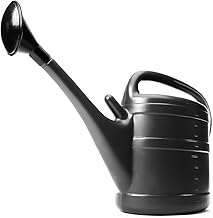 BigDean Gießkanne 10 Liter anthrazit für Haus & Garten - aus robustem Kunststoff - Gartengießkanne mit Abnehmbarer Brause - zur einfachen Bewässerung von Blumen, Pflanzen & Bäumen