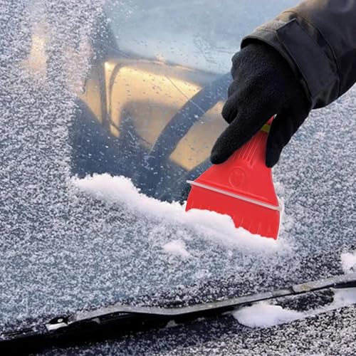Image of WOLF-Garten 71AQA003650 Multi-Function Snow Shovel Ice Scraper with Anti-Freeze Handle for Garden, Outdoor & Car, 10 cm Working Width - ISMZM 015