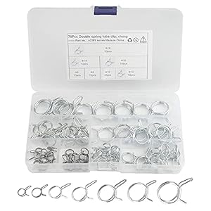 WMYCONGCONG DUAL-CLAMP-70P Doppeldraht Schlauchschellen Set