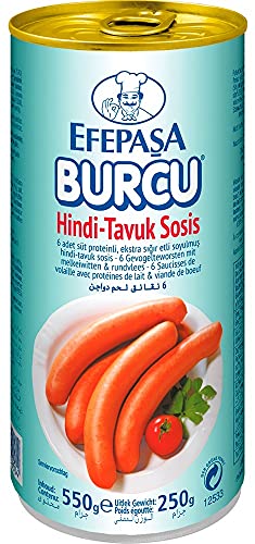 Burcu Sosis - Salchichas de aves de corral con carne de vacuno (550 g) Efepasa