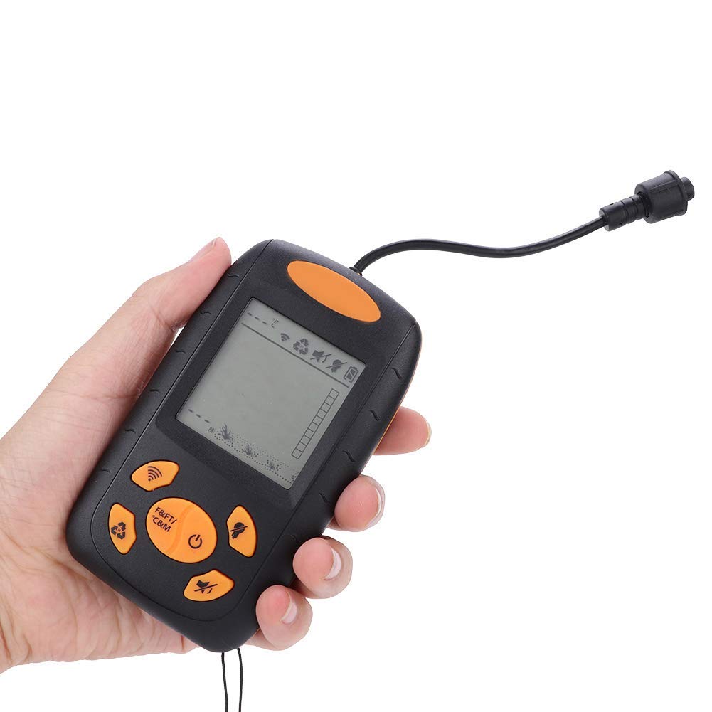 Fischfinder, Angeln Sonar Sensor Wandler Tiefe Sonar Echolot Angelfinder Alarm Fischidentifikator Detektor 0,4 Mt-100 Mt