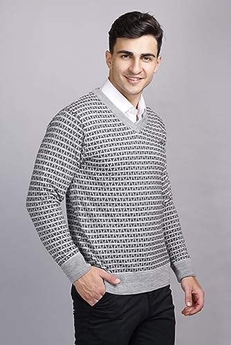 Image of GODFREY V Neck Full Sleeve Sweater for Man Winter Pullover