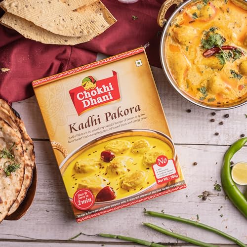 Image of Chokhi Dhani Ready to Eat Kadhi Pakora, Instant Meal | ready to eat meals | (Pack of 2, 300g each)