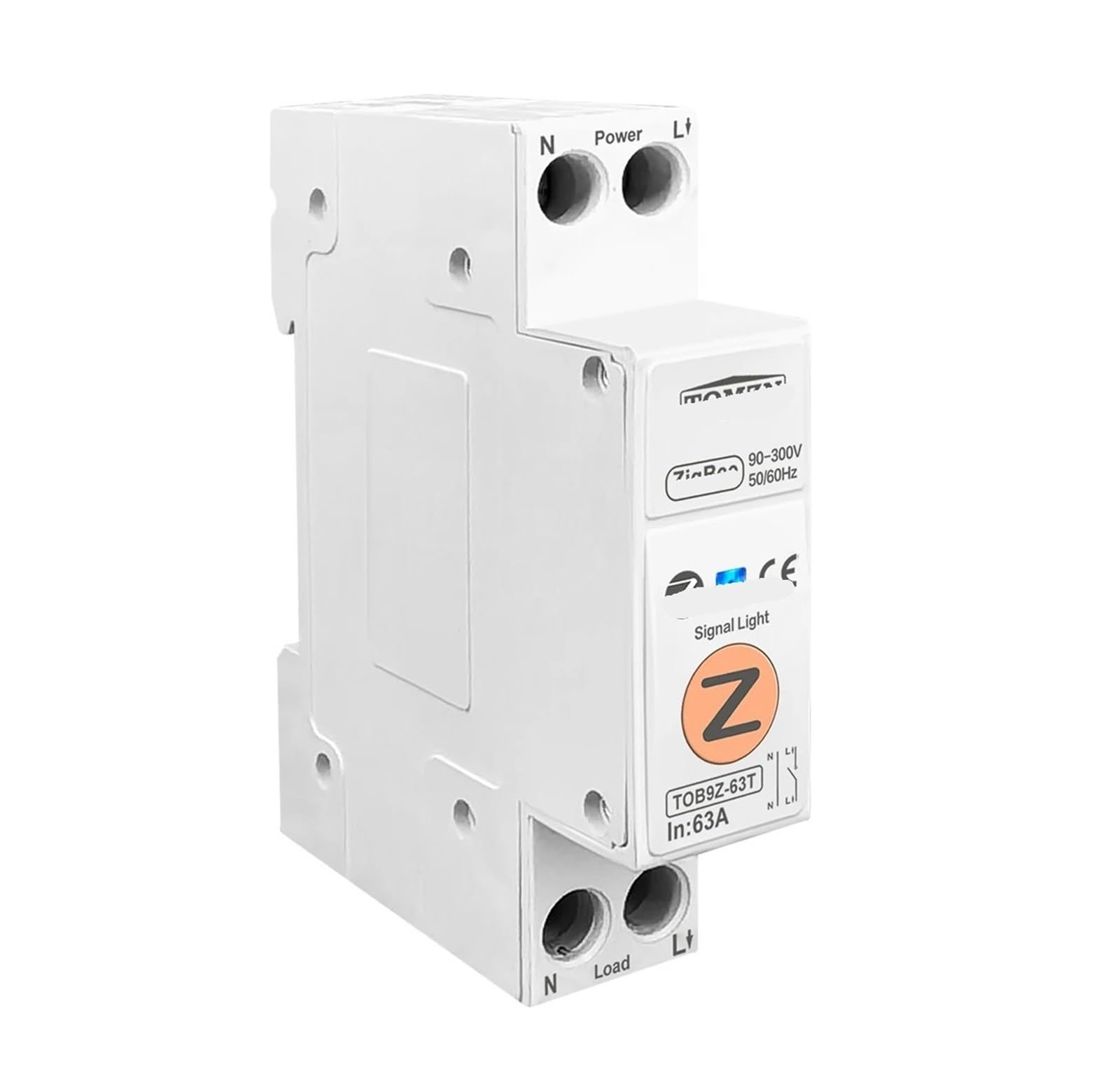 GVBAEPIEO TOB9Z-63T 63A Smart Switch Energy Meter kilowatt-Hour metering Monitoring Circuit Breaker Timer Relay(25v)