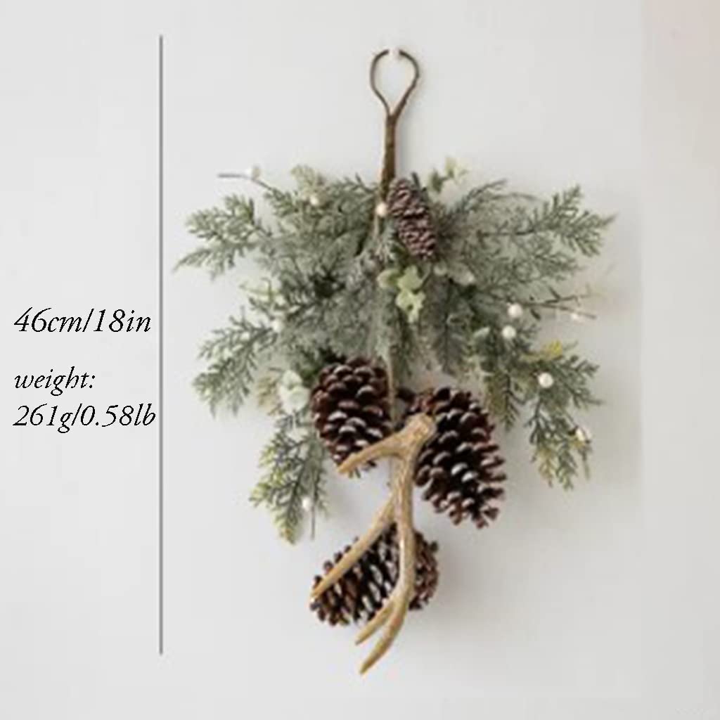 Guirlandes Couronnes Faites à la Main Couronne de rotin Porte d'entrée Magnifiques couronnes de noël pour Les Vacances fête de Mariage décor à la Maison Tous Les Jours Peut être réutilisé