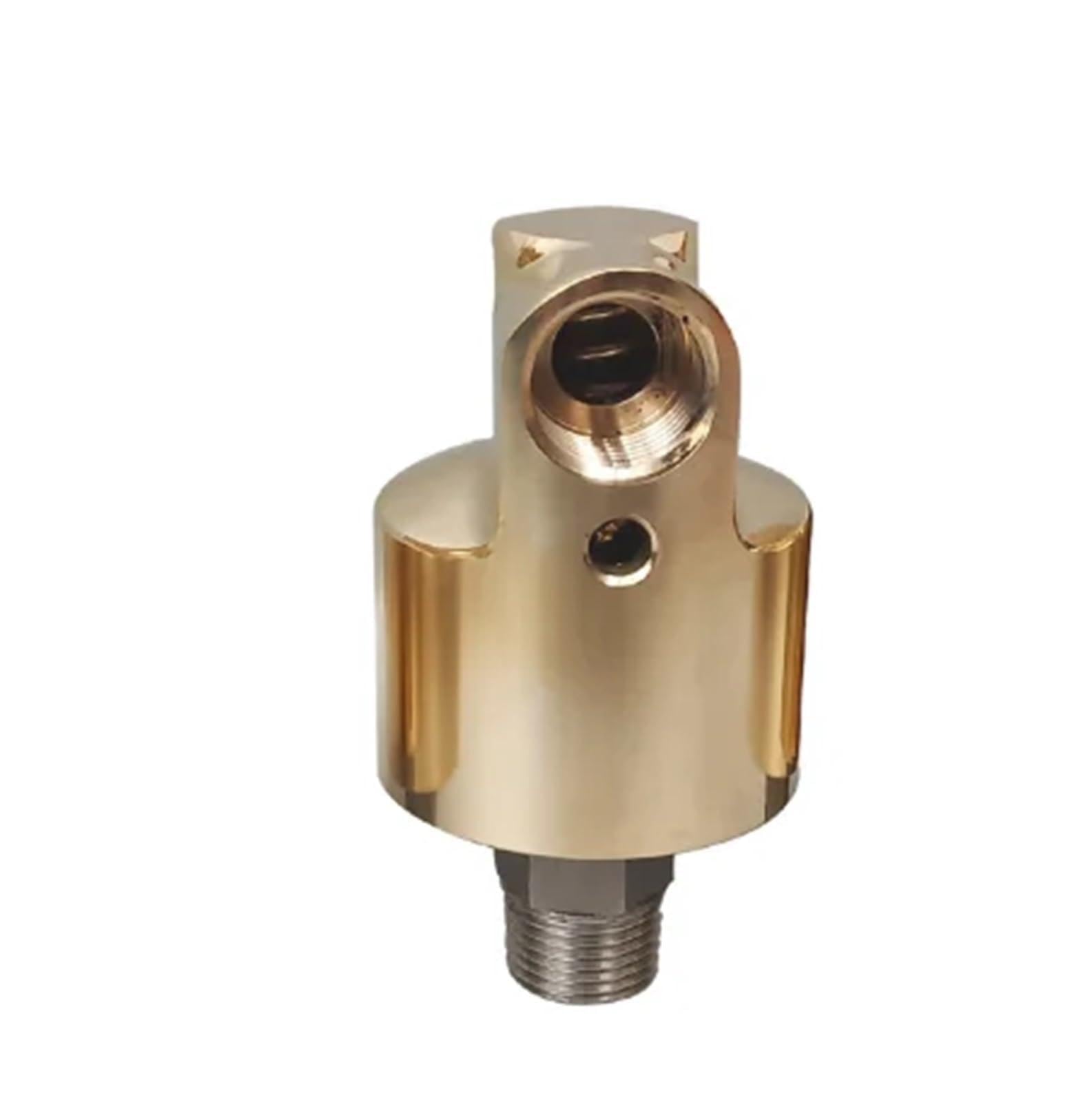 Brass Rotary Union high Speed Rotary Joint high Temperature Rotary Rotary Joint Connector for Cooling Water Left/Right 1 Way(Right-Handed Thread,HD15)