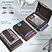 miyozi Men Wallet,with Money Clip Coins Pocket ID Window,Slim Front Pocket RFID Blocking Pop-up Card Holder 3.9