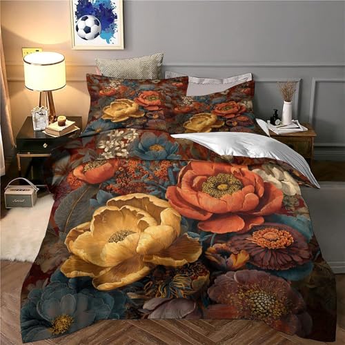 Housse de couette 3D canard king size en microfibre haute densité