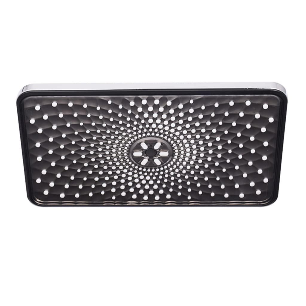 Pomme de douche carrée noire, pommeau de douche pour salle de bain moderne