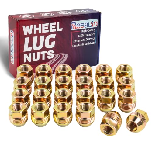 Image of Set of 24 M14x1.5 Wheel Lug Nuts 14mmx1.5 Studs with 5 /6 Lug | for Sliverado Sierra 1500 Yukon Avalanche Suburban Express 1500 C1500 K1500 Escalade Traverse Yukon Wheel OEM Factory