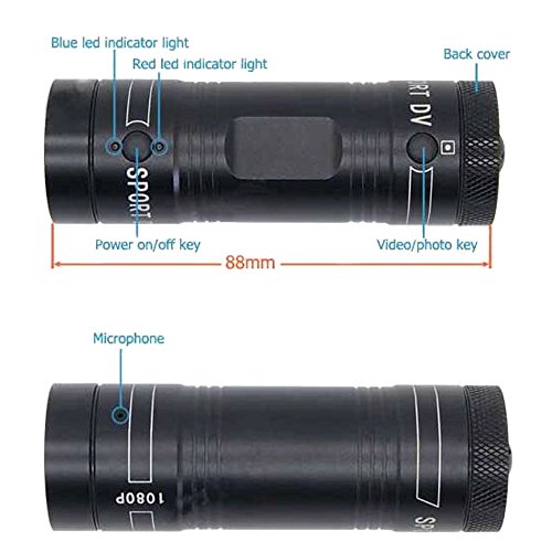 Polarlander Mini F9 Camera Hd Bike Motorcycle Helmet Sports Action Camera Video Dv Camcorder Full Hd 1080P Car Video Recorder #TOP4