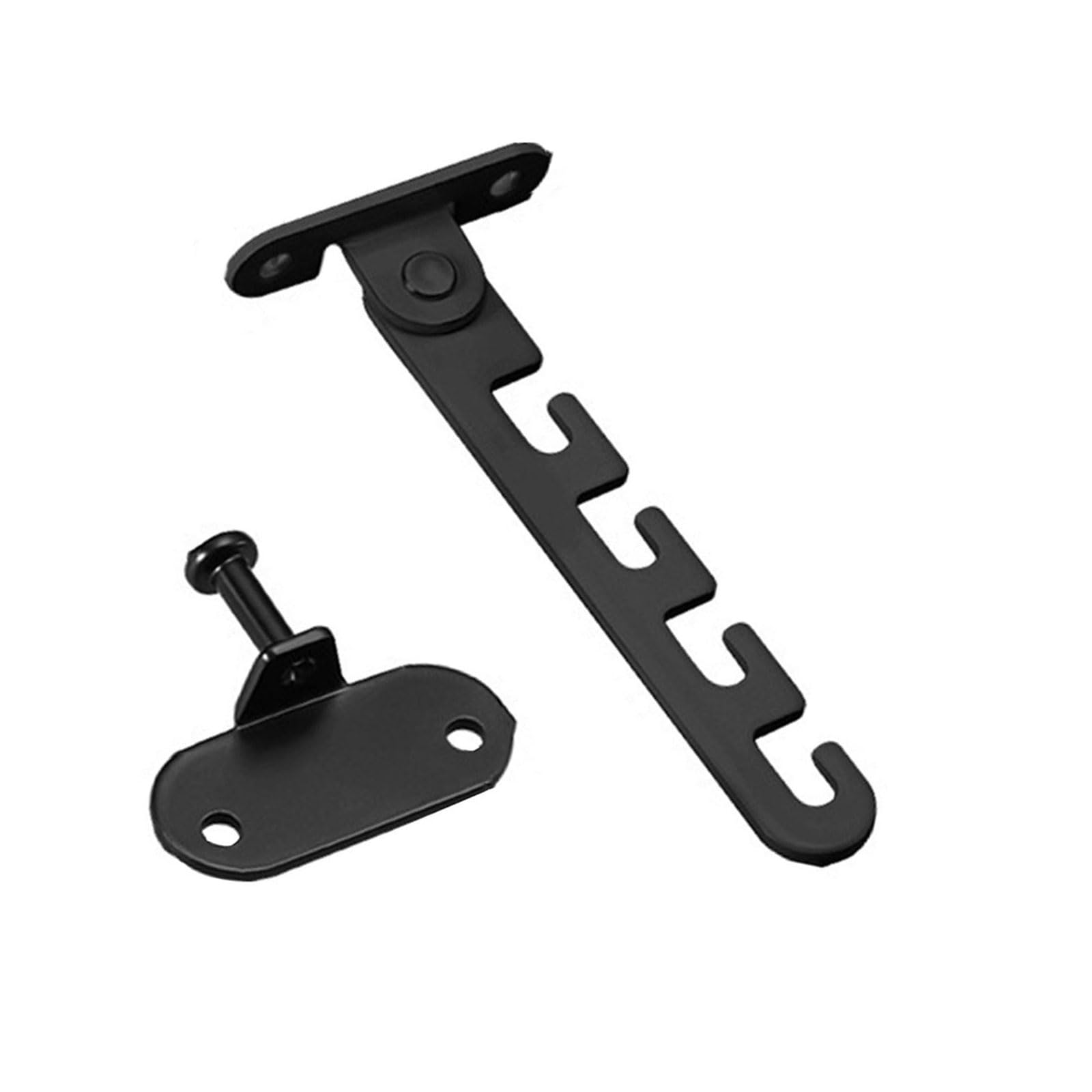 Shyyoulqe Short Black Window Limiters Tilt Control Stopper Carbon Steel Window Hardware Adjustable Limiters