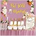 MORDUN Mimosa Bar Sign Banner Tags - Gold Floral Decorations for Bridal Shower Bubbly Bar Champagne Brunch Baby Shower Wedding Engagement Birthday Party Graduation Fiesta