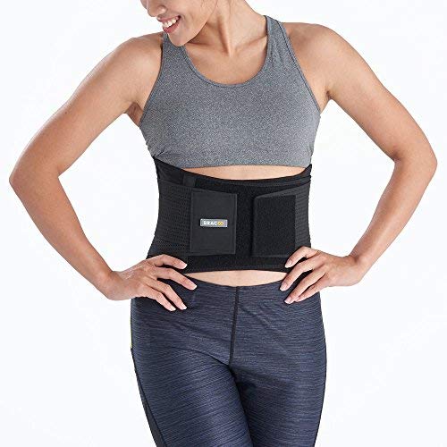 Bracoo Back Brace, Support Belt for Lumbar Pain Relief, Strains & Sciatica - Lightweight, Breathable & Dynamic Stabilizers for a Nature Range of Motion, Guardian (BP60), Large