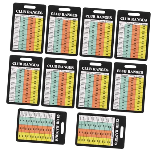 10 tarjetas puntuación golf duraderas con fuente clara miniatura 1
