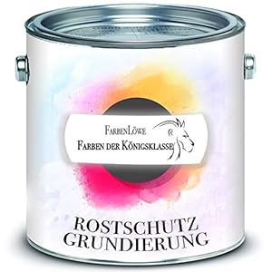 Roestwerende primer roestwerende verf KLEURENLÖWE in grijs en roodbruin (1 L, roodbruin)