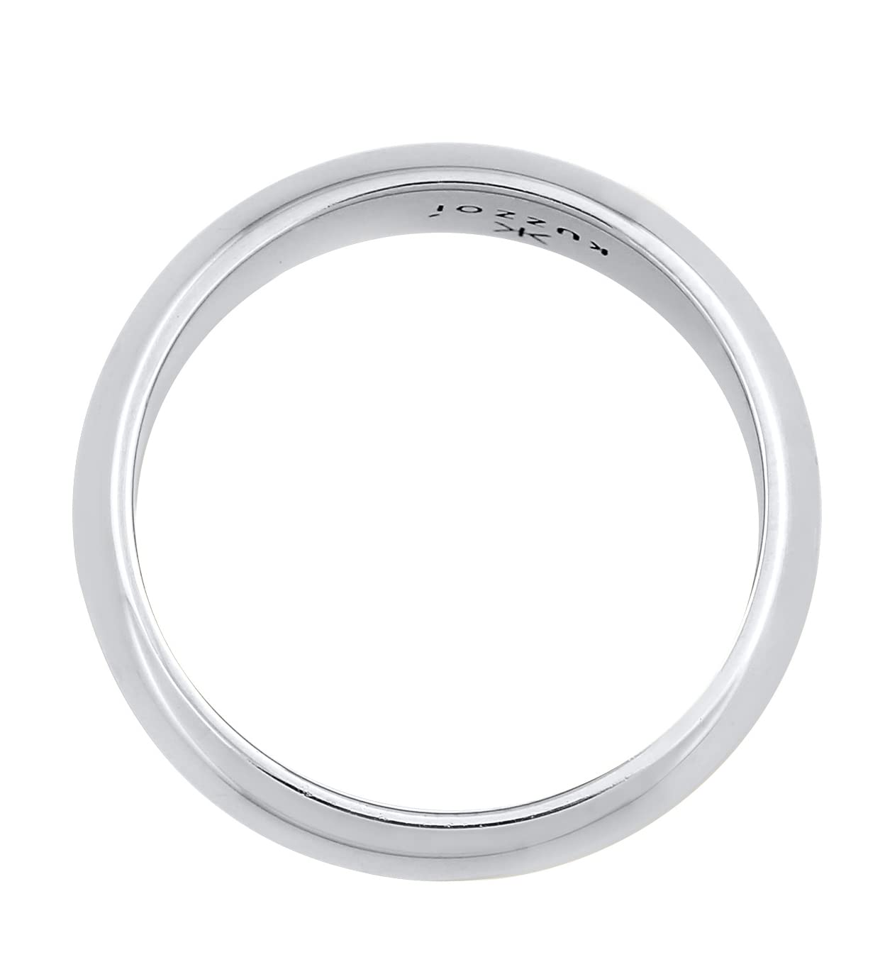 Kuzzoi 0610261521 Bague pour homme (7 mm) massif fait à la main pour homme en argent sterling 925, bague de mariage, bague de fiançailles, bague d'amitié, bague unisexe pour homme polie, taille 54-66