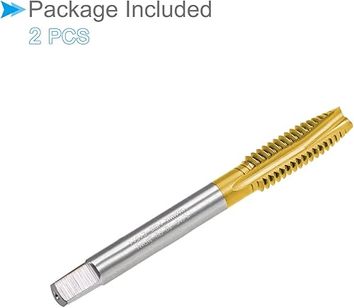 Miniatura 10 de CoCud Tapones de punta en espiral, rosca UNC 12-13, grifo de rosca de acero de alta velocidad 6542 con revestimiento de titanio - (Aplicaciones para