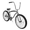 Tracer Avalon Beach Cruiser Bike for Adults, 26/29 Inch Wheels, 3.0/4.0 Fat Tire,1/7 Speed, Complete Cruiser Bike. (1 Speed Matte Black, 29''x3.0 Tire) #1