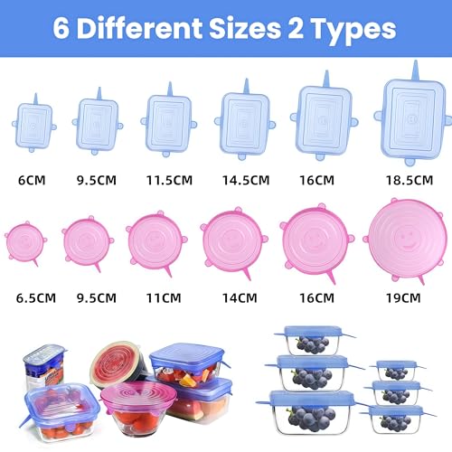 Couvercle en silicone extensible pour préserver la fraîcheur de vos bols et boîtes de restes