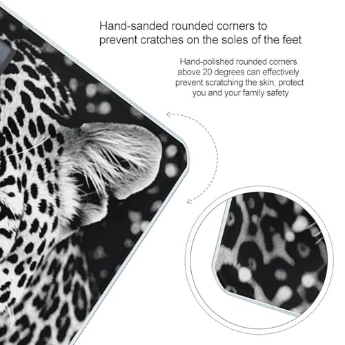 Báscula Digital de Baño con Sensor Preciso Diseño Leopardo miniatura 4