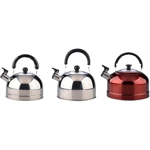 Furbabies 2.5L Stainless Steel Whistling Tea Kettle Coffee Kitchen Induction Silver