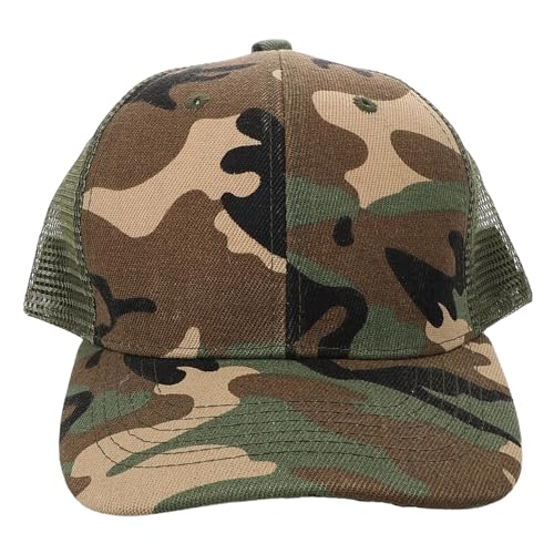 Camouflage Sun Hat Breathable Half Mesh Cap for Summer Adventures Outdoor Sports and Hiking UV Protection and Comfortable Fit