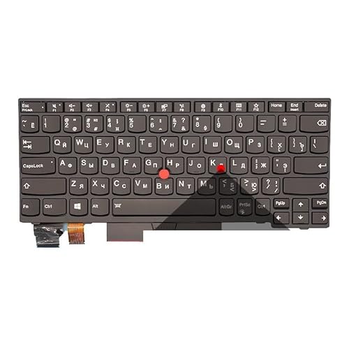 Thinkpad X13 L13 X280 A285 X390 X395 01YP160 01YP040 01YP142 01YP222 01YP120�p US���V�A��o�b�N���C�g�t���m�[�g�p�\�R���L�[�{�[�h(RU Black Mouse)